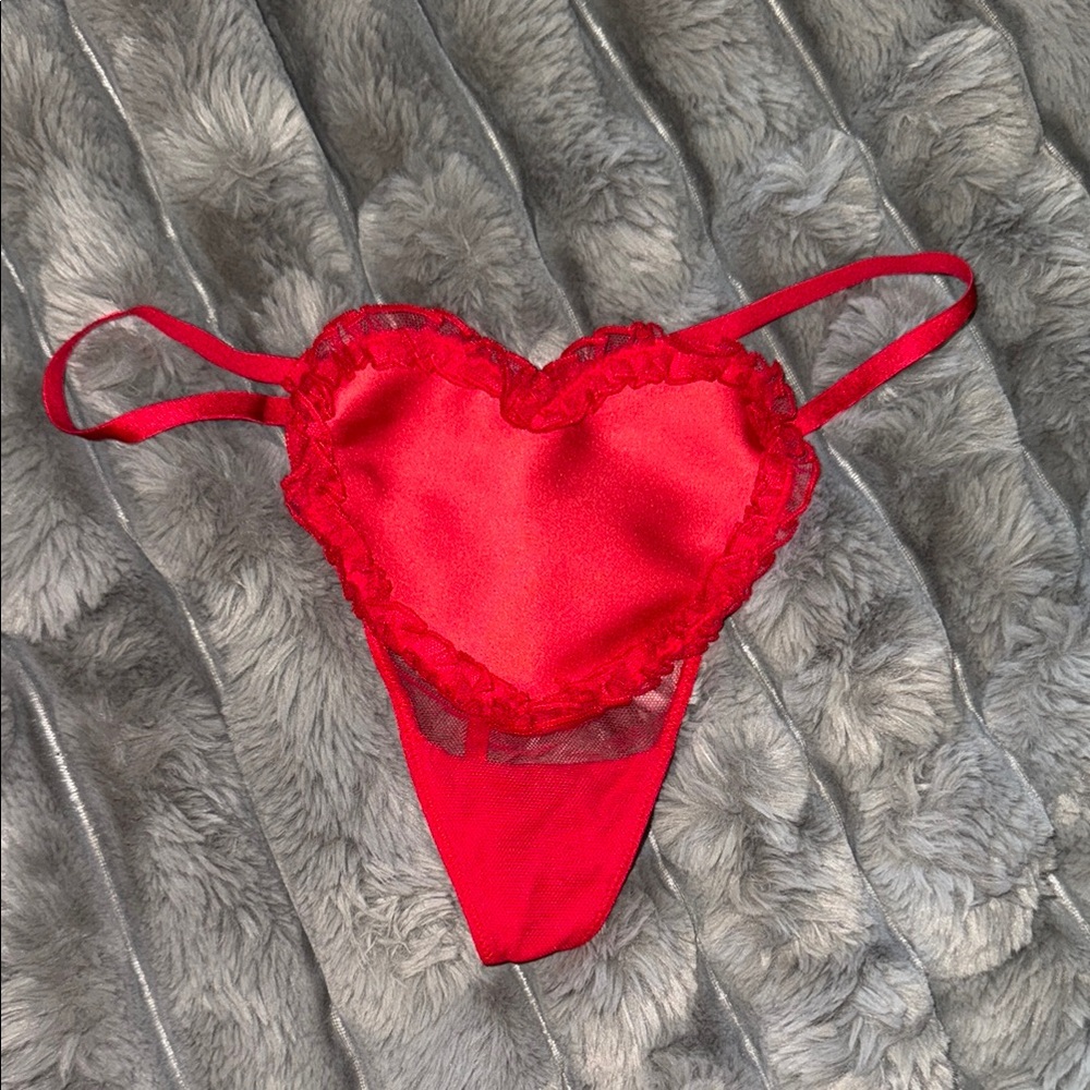 Victoria's Secret Red Heart Thong